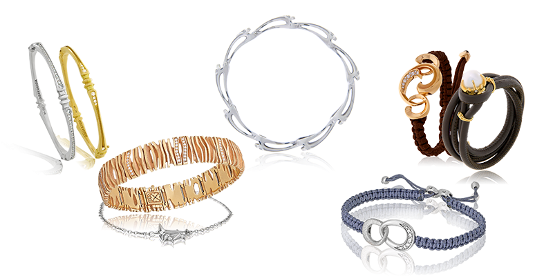 Armbänder für Damen in verschiedenen Designversionen und Materialien, von der Goldschmiede OBSESSION aus Zürich