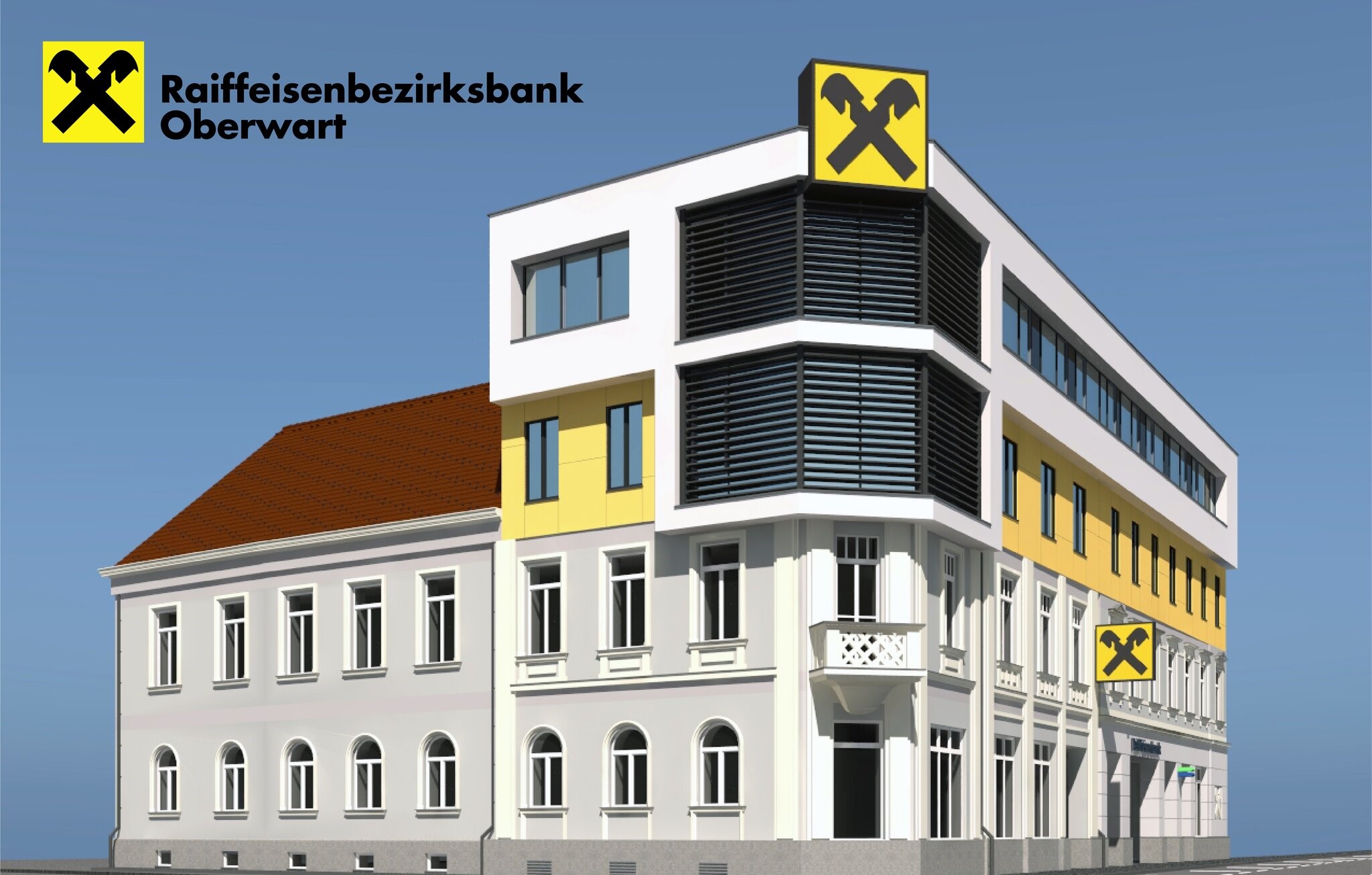Aufstockung Raiffeisenbezirksbank Oberwart