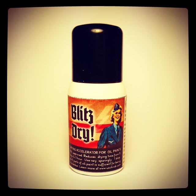 "Blitz Dry" Drying time accelerator for oil paints Uschi van der Rosten