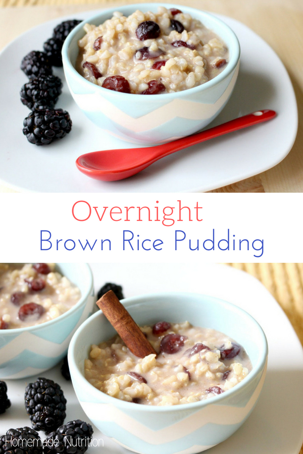 Overnight Breakfast Rice Pudding Homemade Nutrition Nutrition that