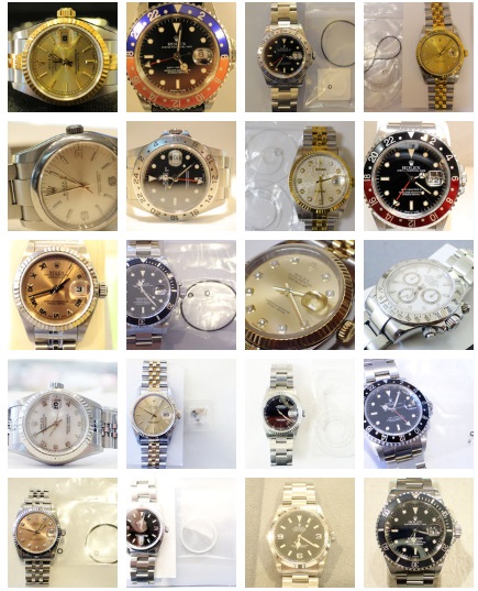 これまで修理してきたROLEX腕時計(一例)