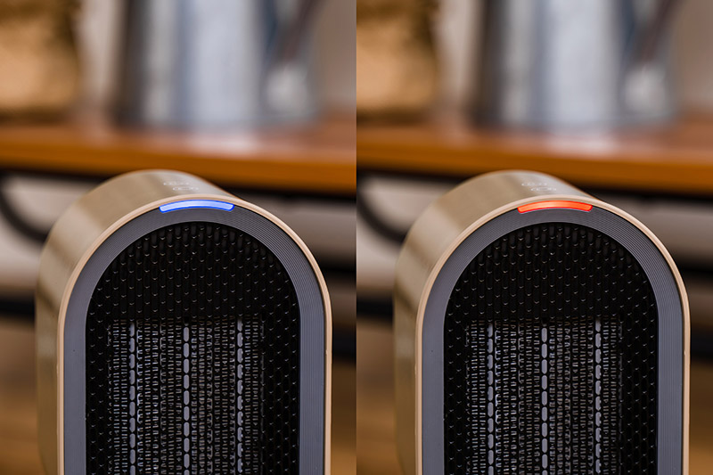 温風、送風の選べるモード切替