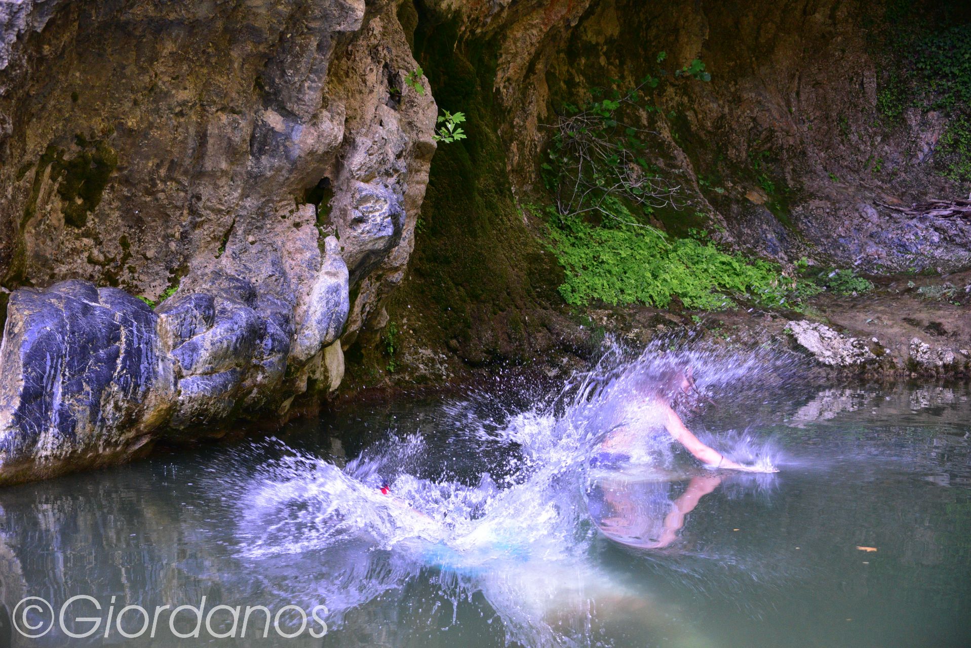 Drimonas Evia Griechenland-Wasserfall 1