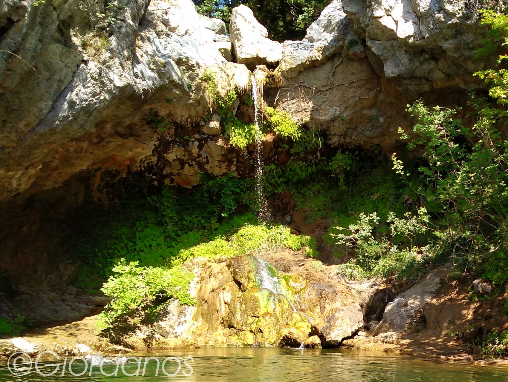 Drimonas Evia Griechenland-Wasserfall 1