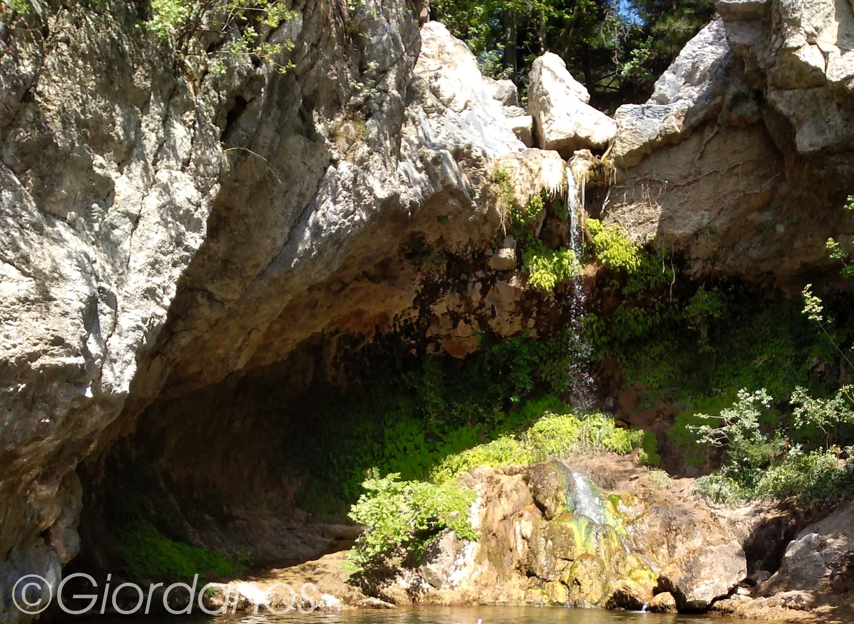 Drimonas Evia Griechenland-Wasserfall 1