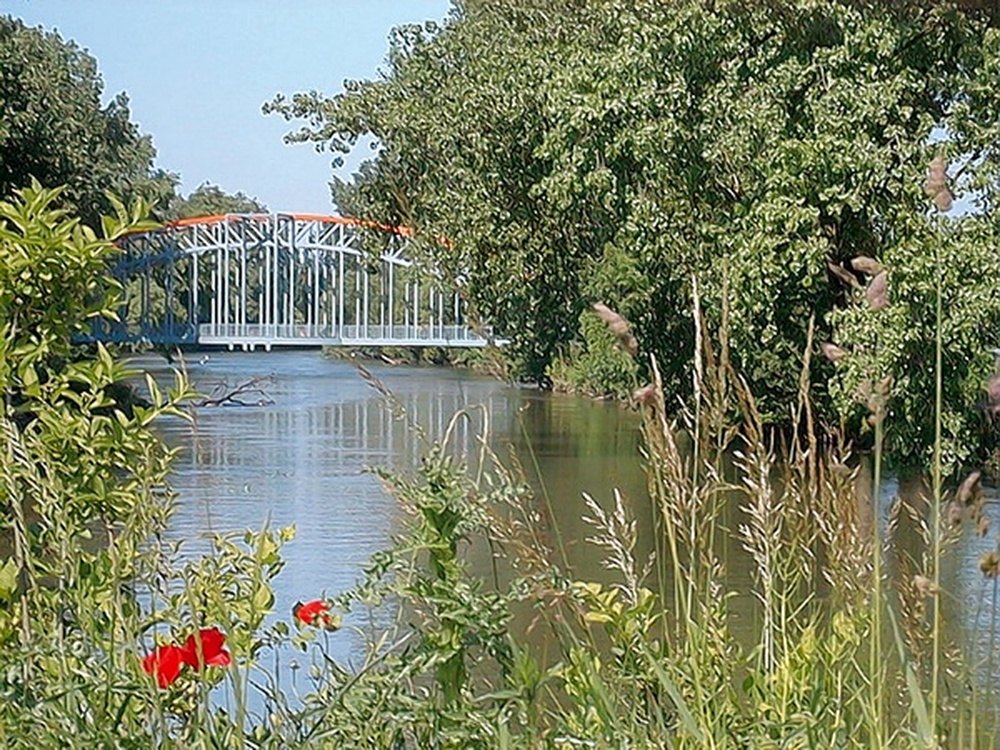 passerelle / Siah Armajani, Strasbourg, 2001