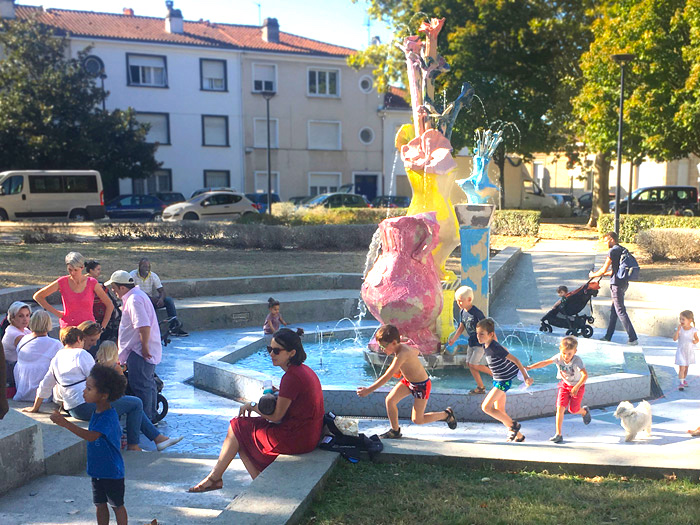 fontaines / Les fontaines de Bacalan, Clémence Van Lunen, Bordeaux, 2018