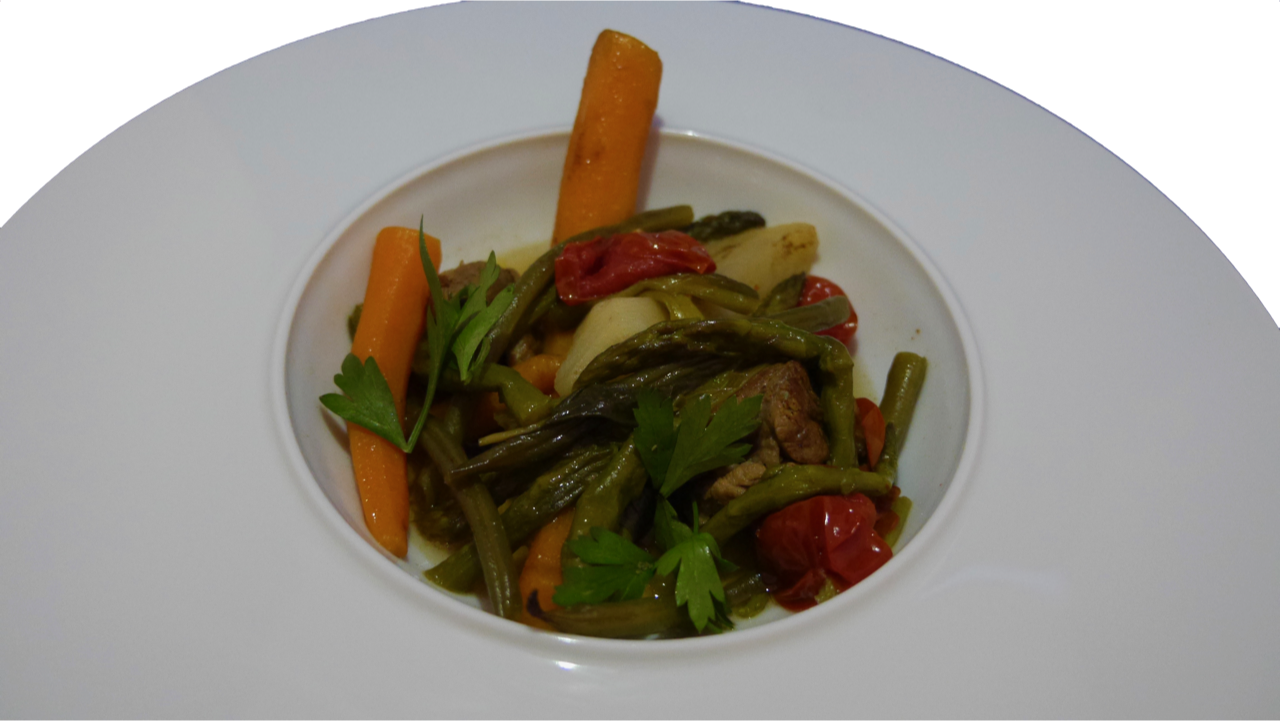 Navarin d'agneau au basilic