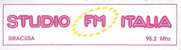 Radio Studio FM Italia adesivo anni '80.
