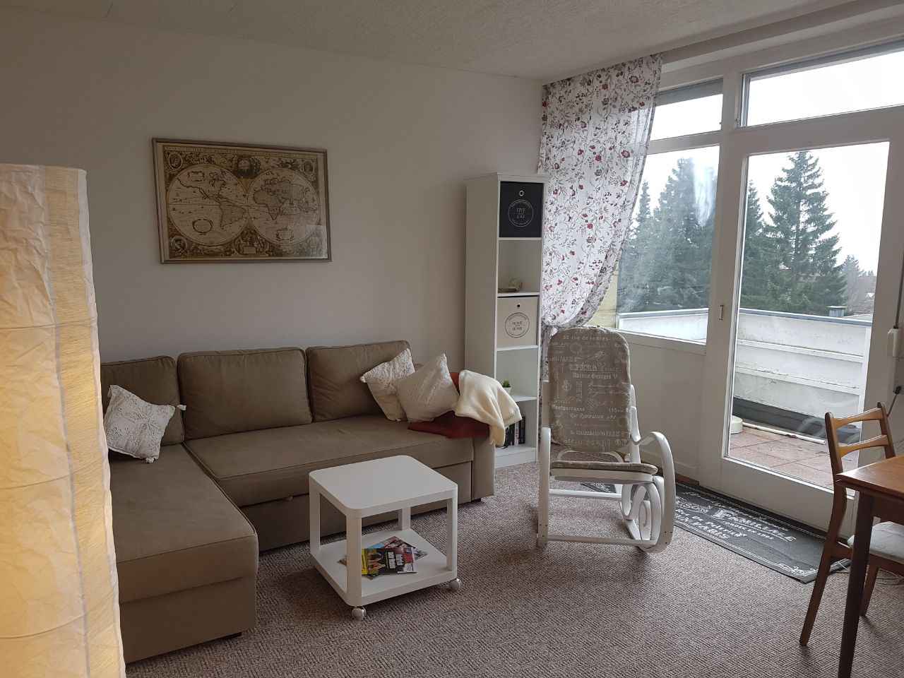 Schlafcouch im Wohnzimmer