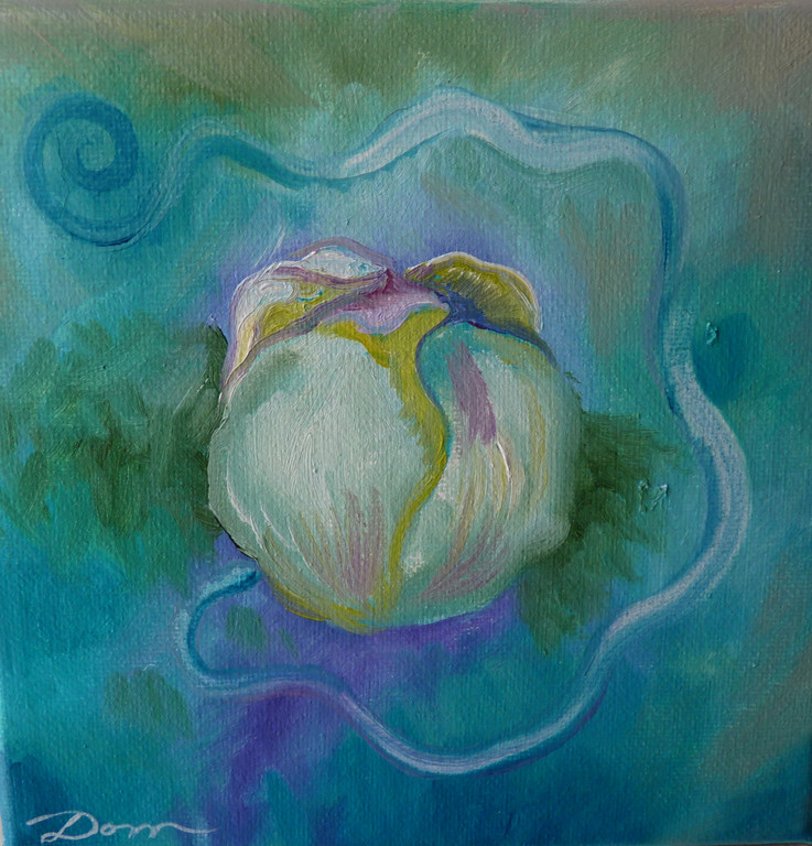 bouton turquoise 12X12
