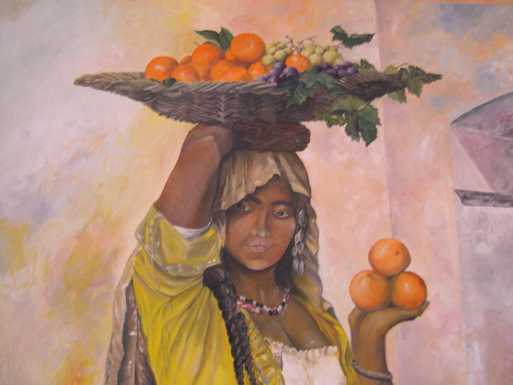 Porteuse d'oranges (détail)