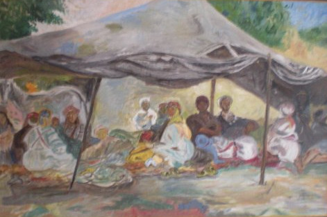 Nomades sous la tente Henri Clamens
