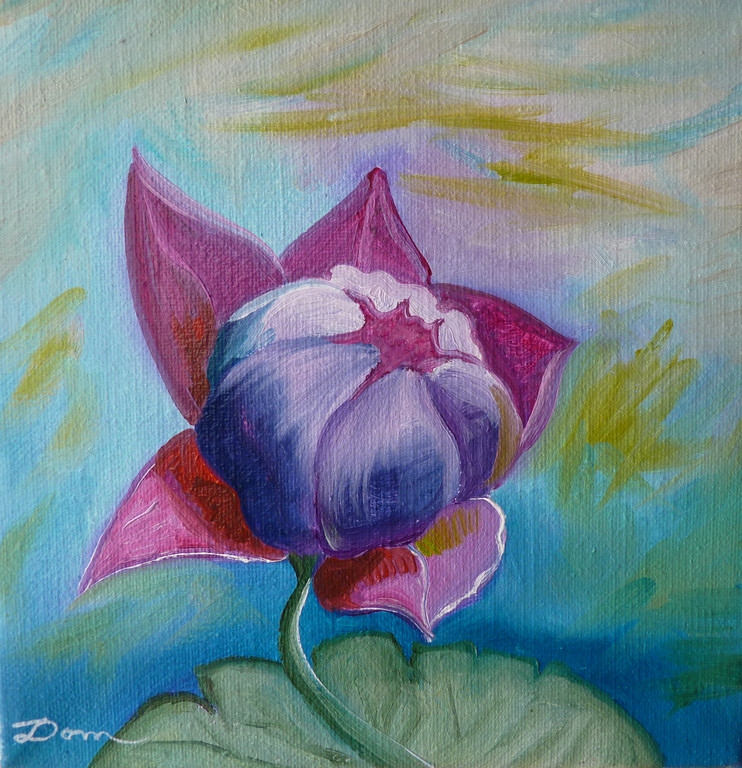bouton rose 12X12