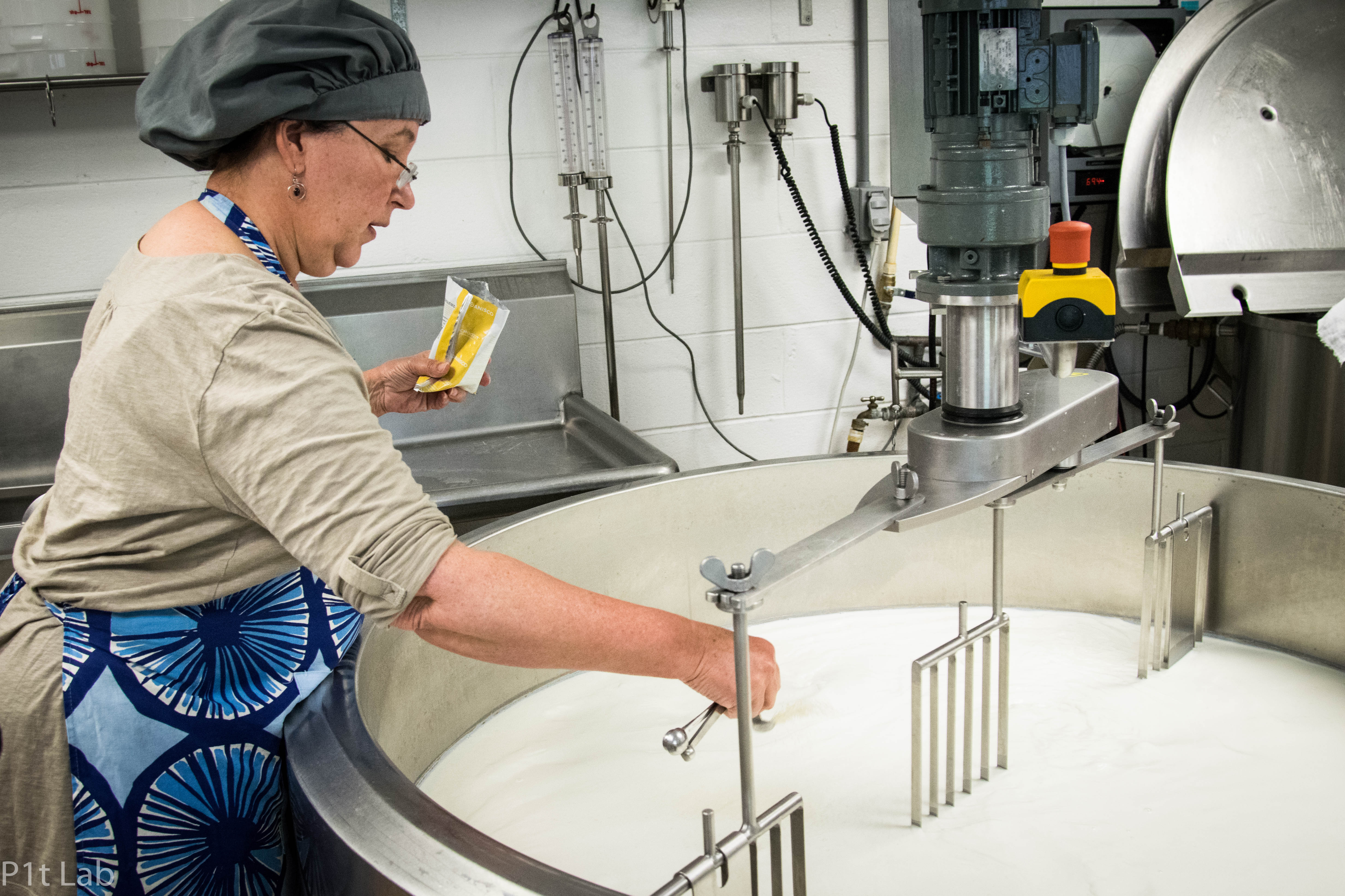 Stirring the milk