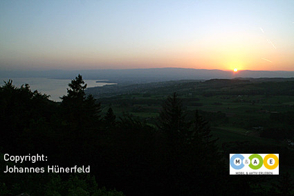 Sonnenuntergang am Tour de Gourze