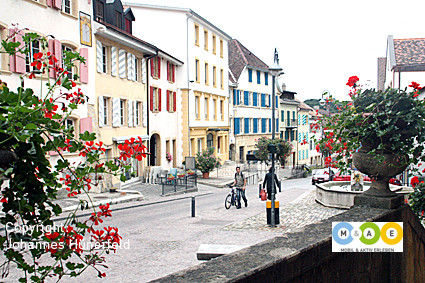 Stimmungsvolle Altstadt von Boudry