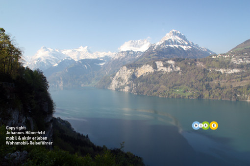 Blick von Morschach zur Rütliwiese