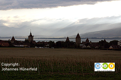 Gewitterstimmung in Estavayer-le-Lac