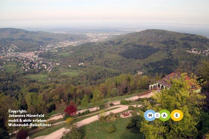 Blick vom Merkur auf Baden-Baden