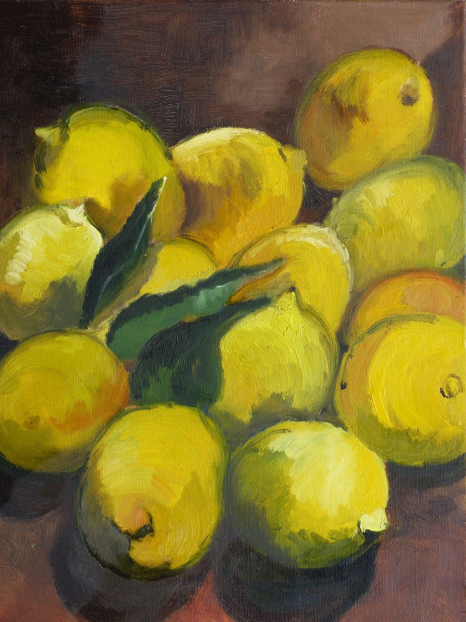 Les citrons - Huile - 38x46