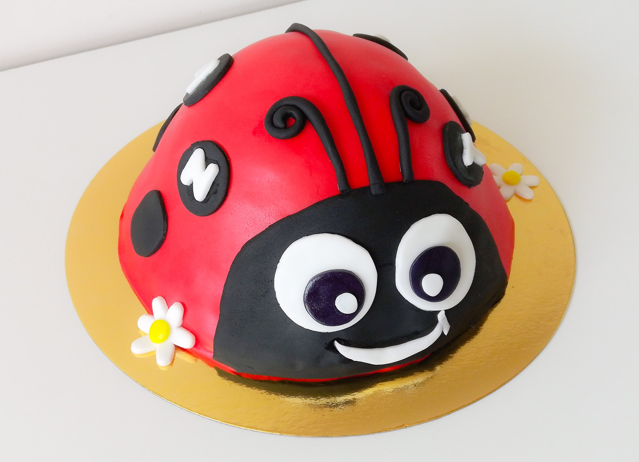 Gâteau anniversaire coccinelle 3D