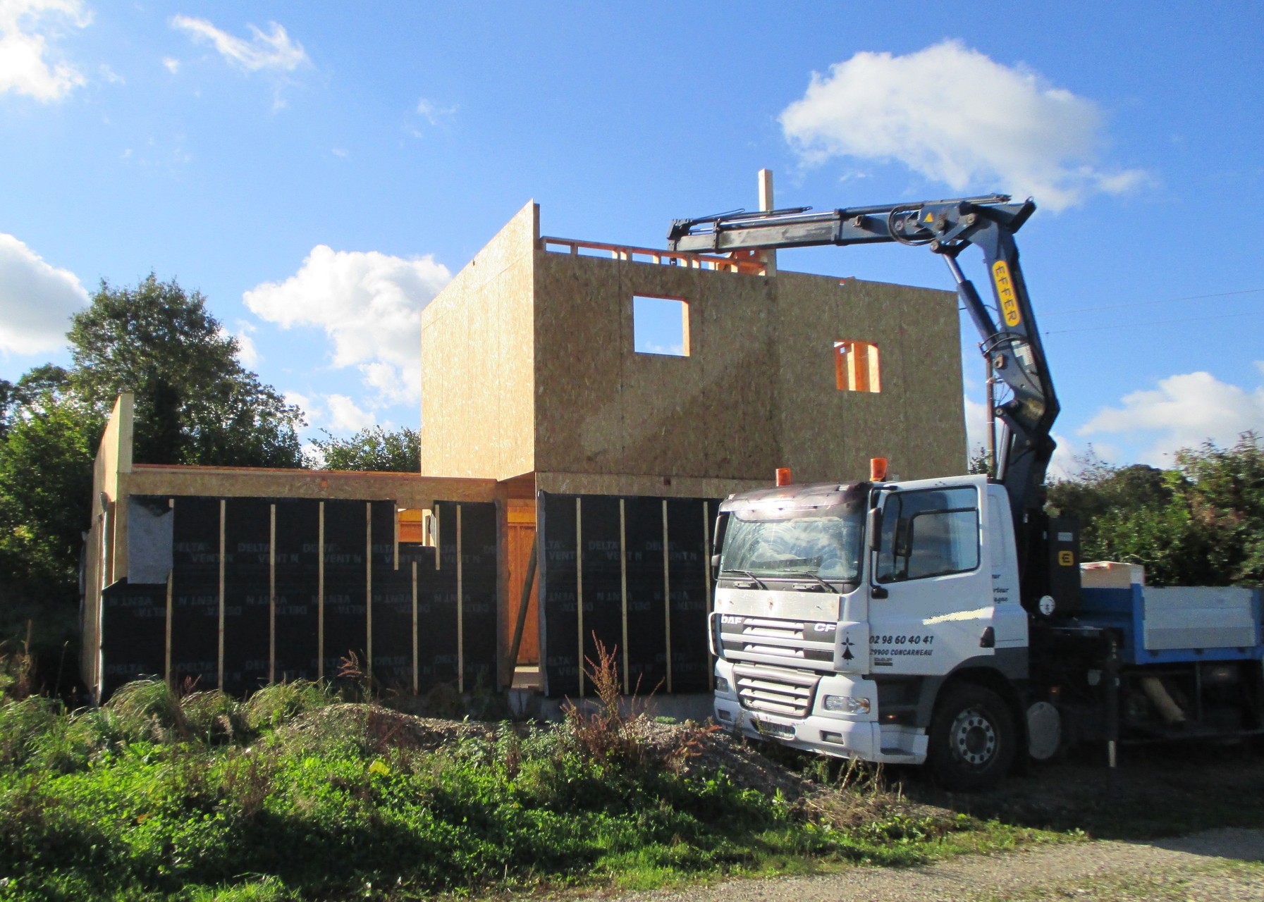 Manutention chantier - Maison bois