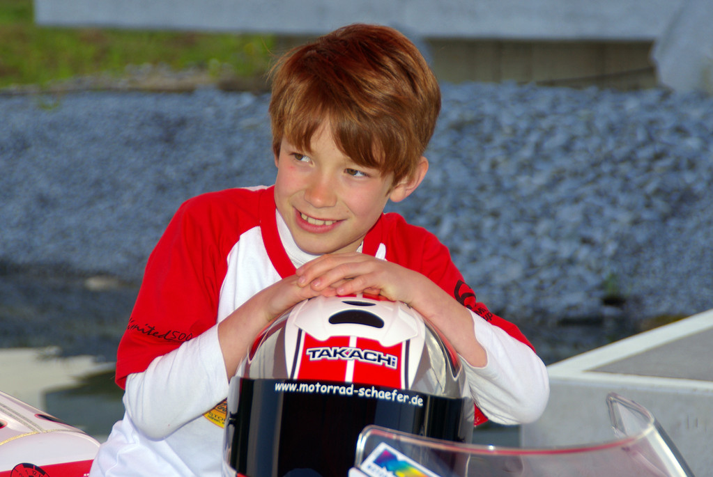 Aaron unser Bühli ADAC Minibikecup Fahrer
