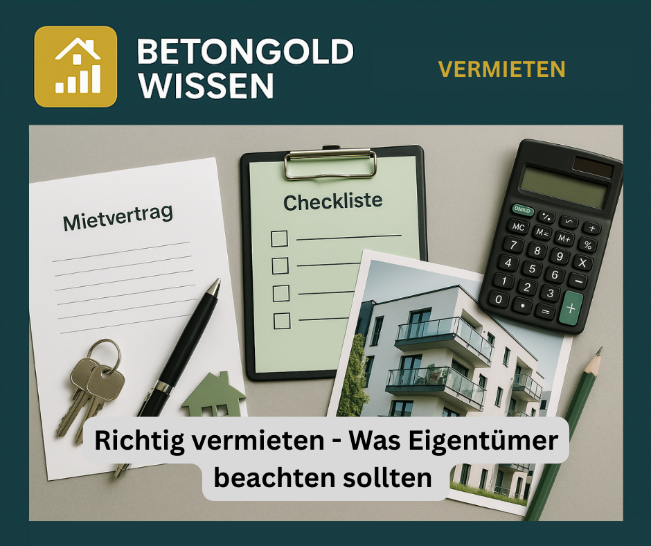 Richtig vermieten - Was Eigentümer beachten sollten