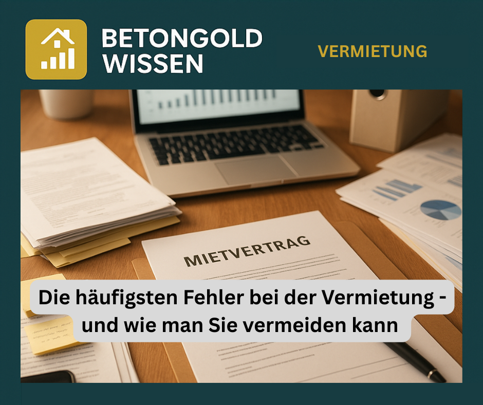 Die größten Fehler bei der Vermietung – und wie Sie sie vermeiden