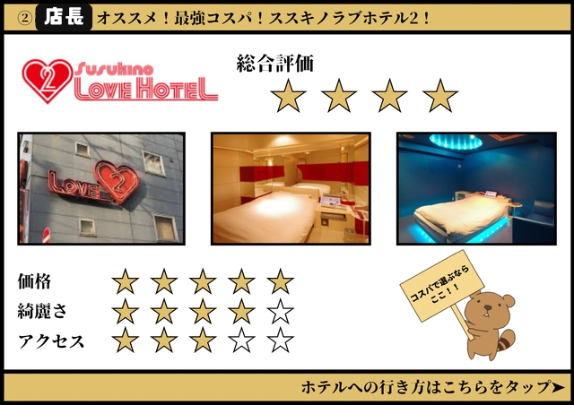 店長オススメホテル②　「susukino LOVE HOTEL 2」の紹介　札幌 女性用風俗 女風