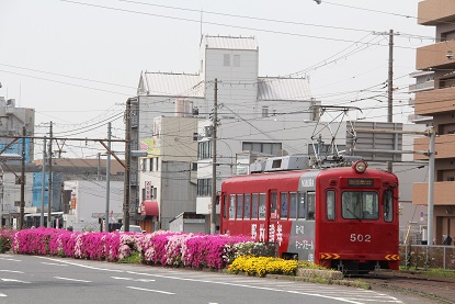 つつじがきれいな大道筋