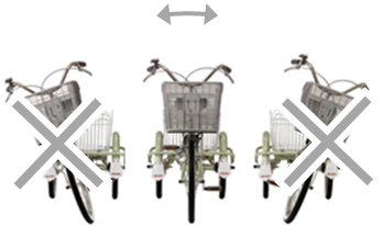 三輪自転車固定式