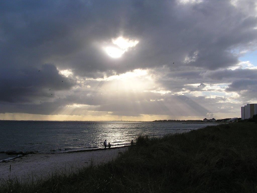 Wetter + Lichtspiele am Südstrand