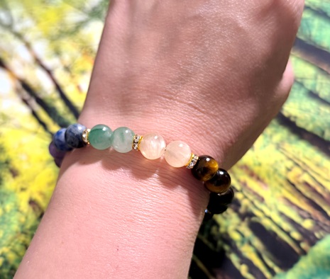 Steinperlen Armband personalisiert