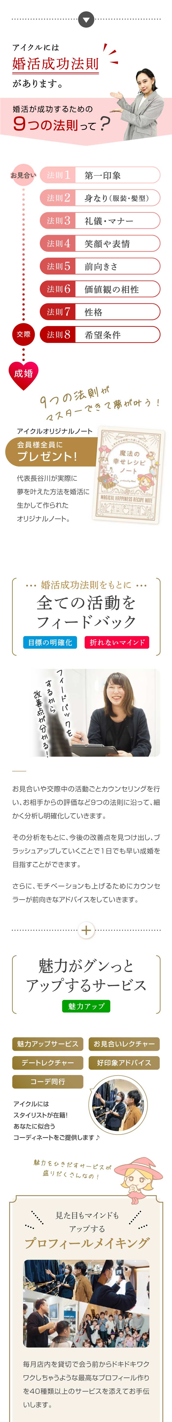 婚活が成功するための9つの婚活成功法則。アイクルオリジナル魔法の幸せレシピノートを会員様にプレゼント！