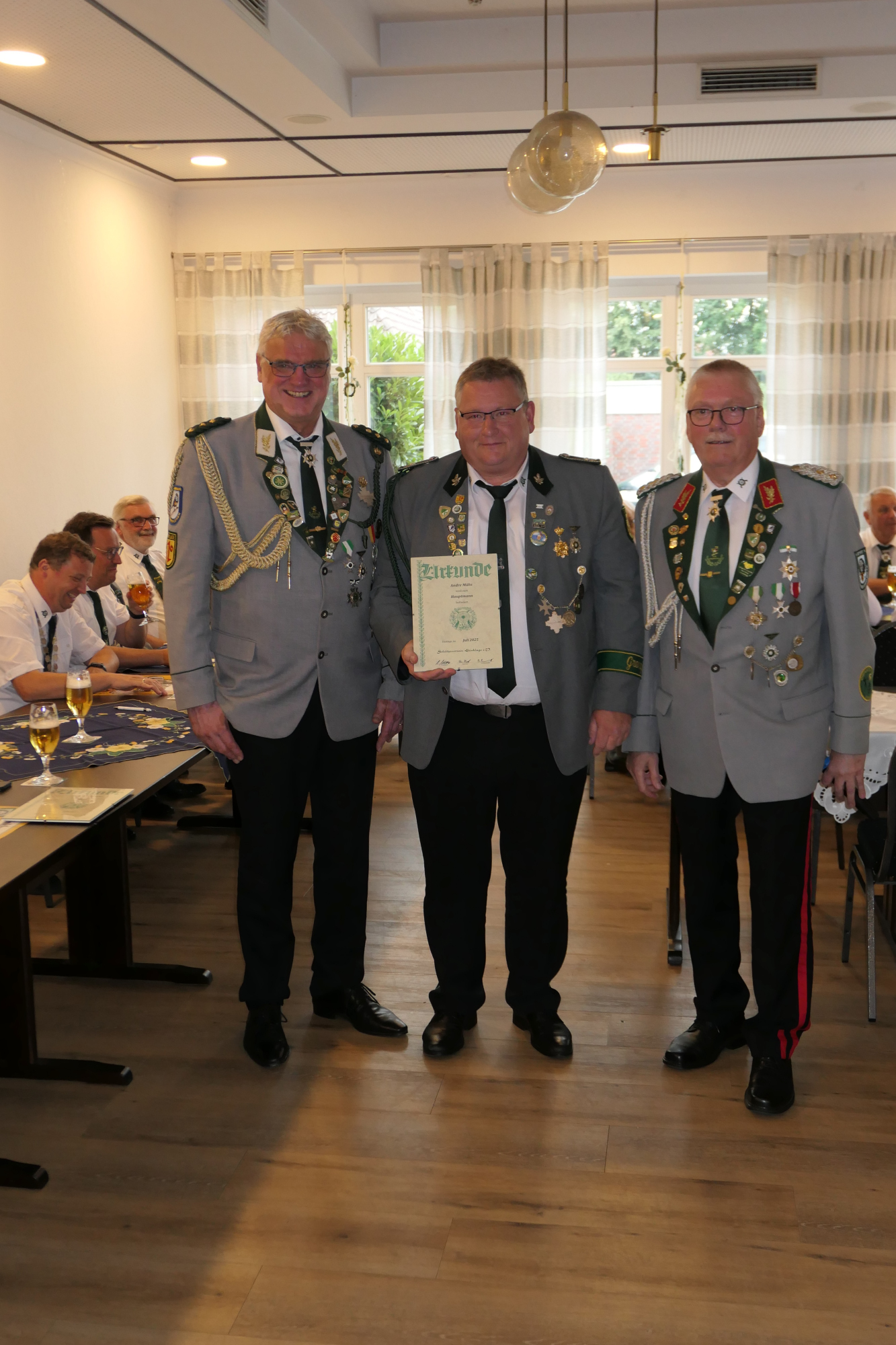 Beförderung von Andree Mähs zum Hauptmann