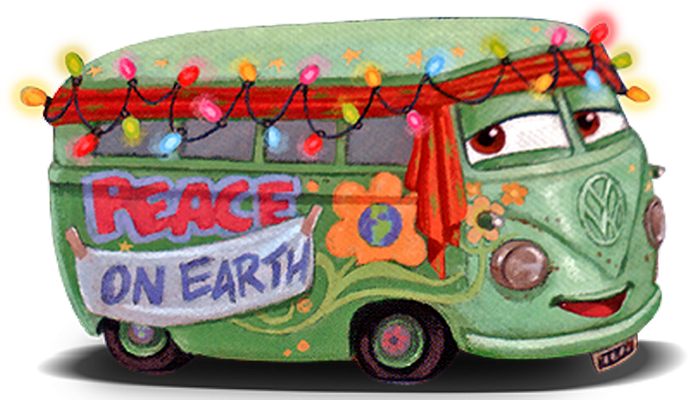 van [Cars] - transport - sciences et techniques - smiley émoticône émoji cartoon clipart illustration - artémotic