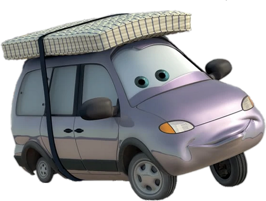 van [Cars] - transport - sciences et techniques - smiley émoticône émoji cartoon clipart illustration - artémotic