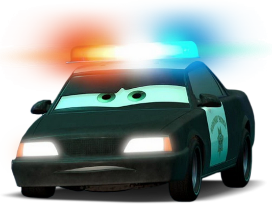 voiture de sécurité [Cars] - transport - sciences et techniques - smiley émoticône émoji cartoon clipart illustration - artémotic