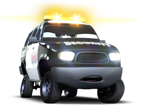 voiture de sécurité [Cars] - transport - sciences et techniques - smiley émoticône émoji cartoon clipart illustration - artémotic