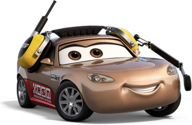 voiture de presse [Cars] - transport - sciences et techniques - smiley émoticône émoji cartoon clipart illustration - artémotic