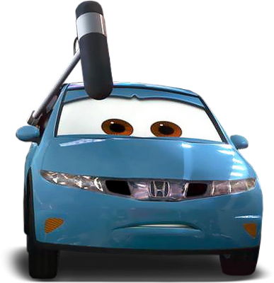 voiture de presse [Cars] - transport - sciences et techniques - smiley émoticône émoji cartoon clipart illustration - artémotic