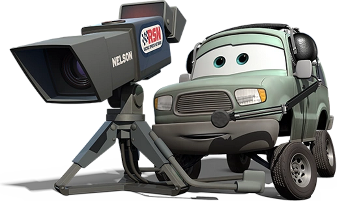 voiture de presse [Cars] - transport - sciences et techniques - smiley émoticône émoji cartoon clipart illustration - artémotic