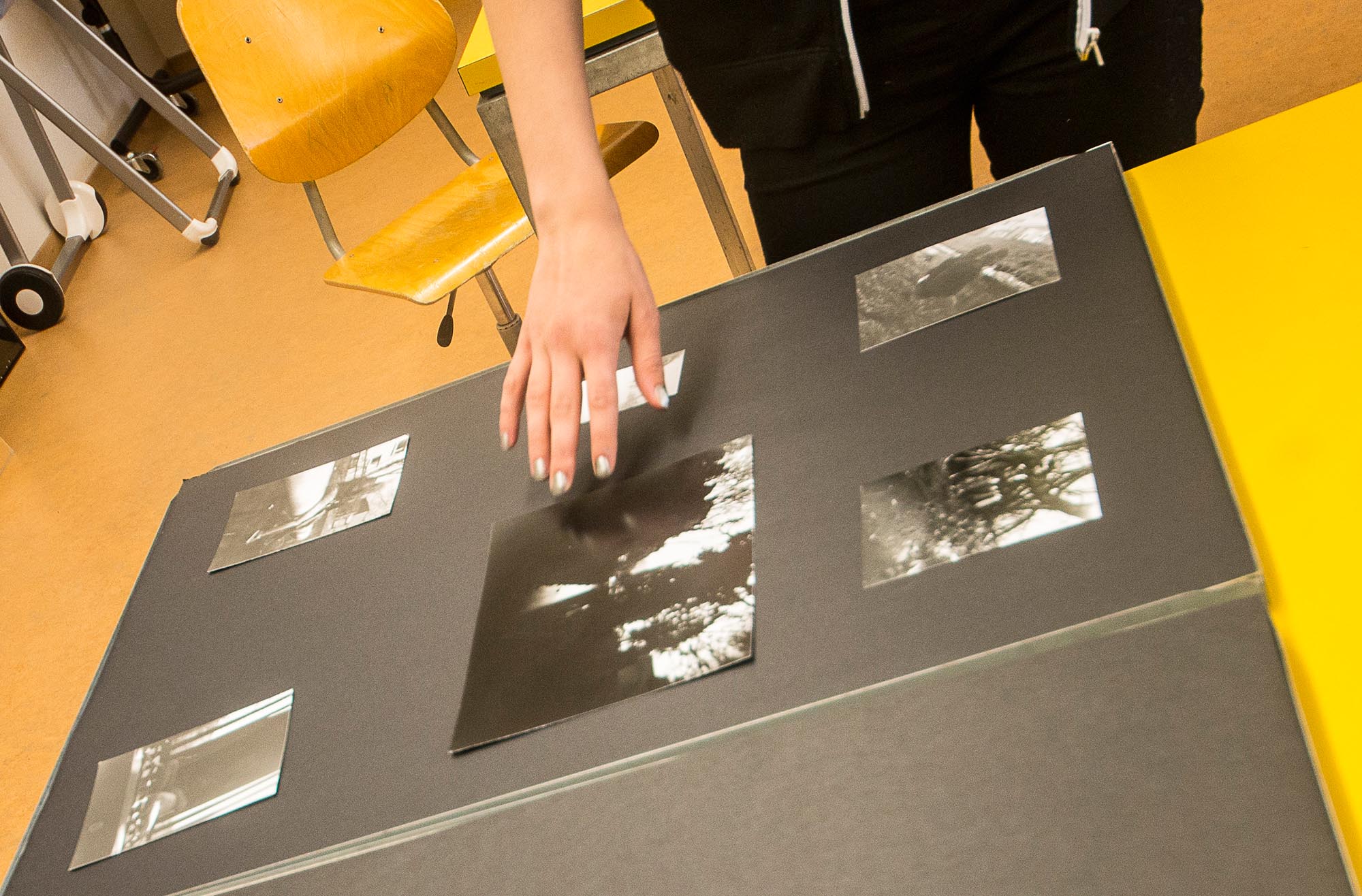 Camera-Obscura Arbeit an der Ausstellung 