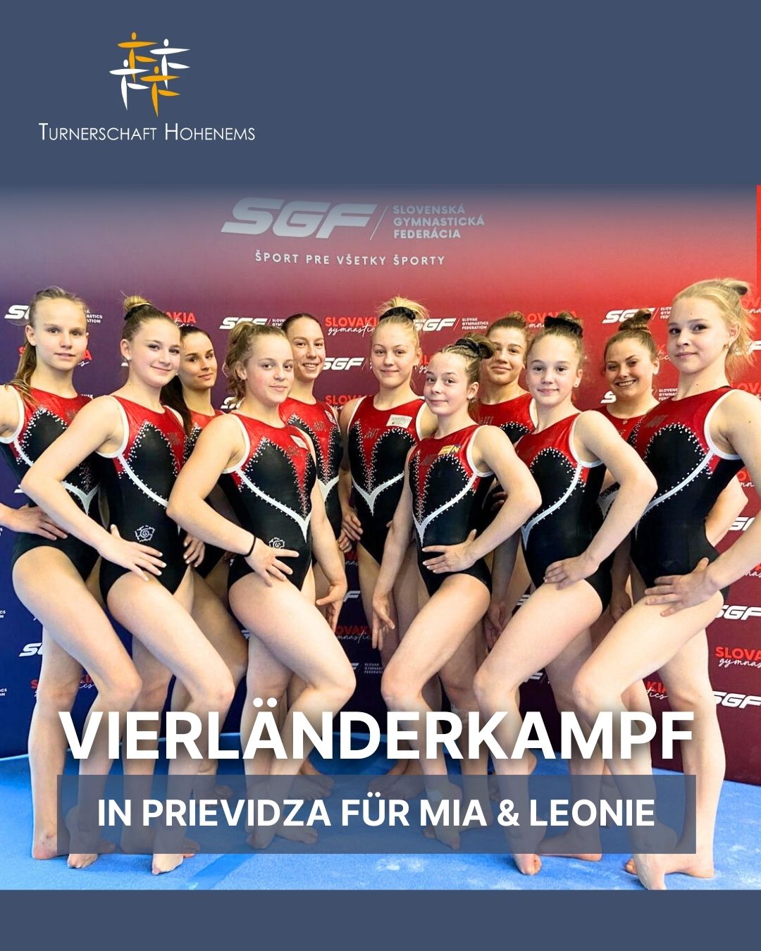 Vierländerkampf in Prievidza für Mia Bohle und Leonie Gschliesser