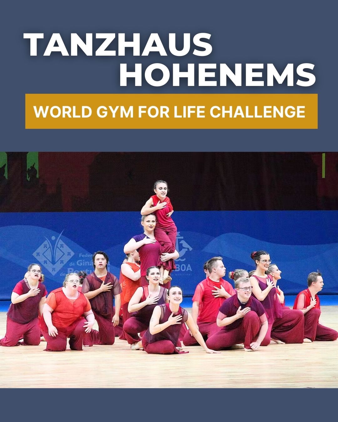 Silber für das Tanzhaus Hohenems bei der World Gym for Life Challenge in Lissabon