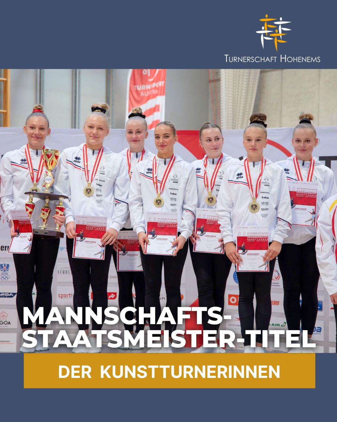 Mannschafts-Staatsmeister-Titel der Kunstturnerinnen