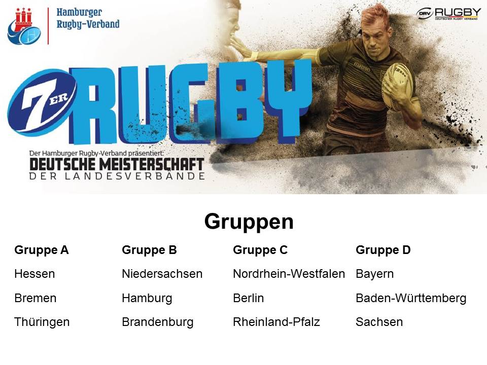 7erDM 2018 der Landesverbände Gruppen und Spielpaarungen der Vorrunde