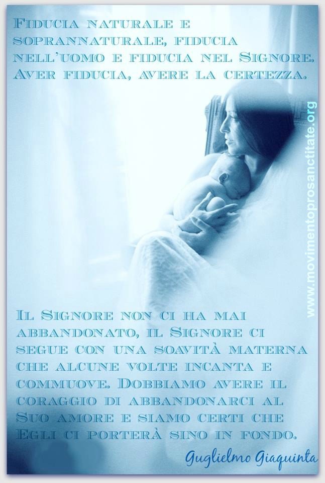 Fiducia nell'uomo fiducia in Dio - Giaquinta